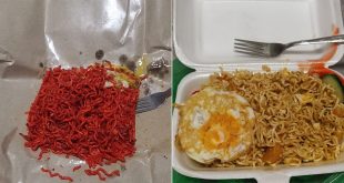 What is the color of Maggie Goreng Noodles?